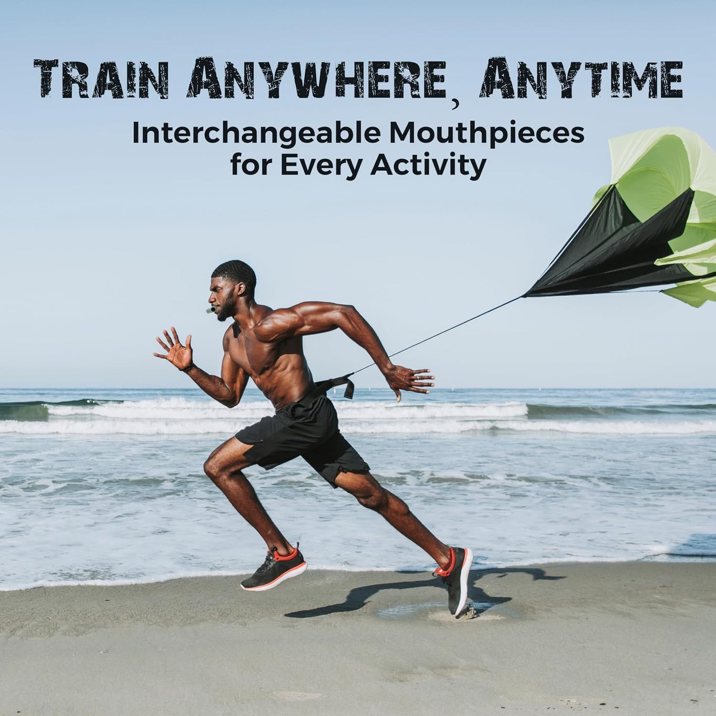Breathing Trainer | Premium Silicone Trainer | Boost Breathing Patterns | Adjustable Resistance Levels | Compact, Portable, and Easy to Maintain (Black)