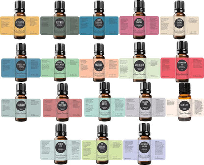 Edens Garden Top Essential Oil Blends Sampler 18 Set – 100% Pure Therapeutic Grade, Natural, Undiluted Aromatherapy Scents for Diffusers & Humidifiers – Wellness Gift for Men & Women, .92 ml/ 18 Pack
