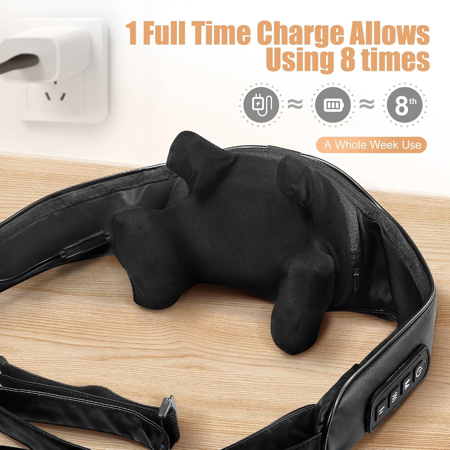 MASGRE Shiatsu Neck and Shoulder Massager with Heat for Pain Relief