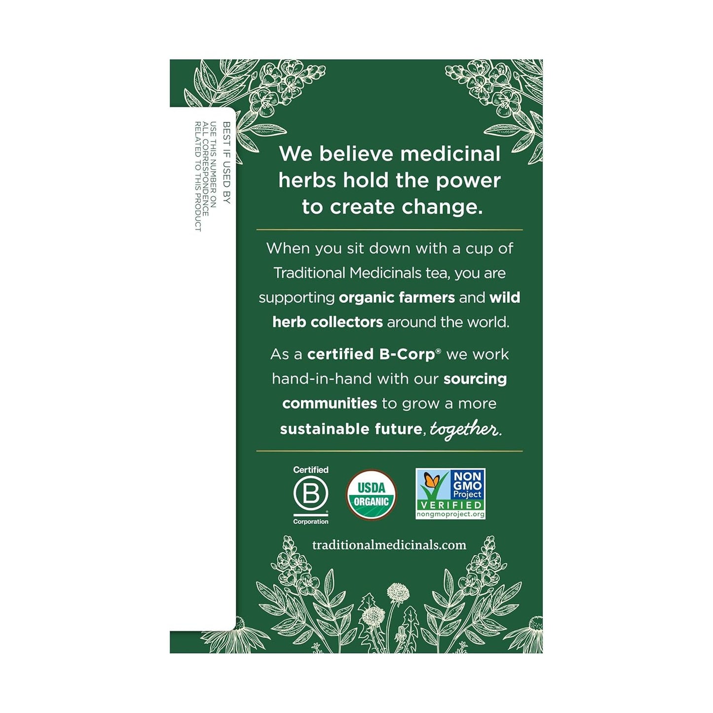 Traditional Medicinals Organic Chamomile with Lavender Herbal Tea, 16 Tea Bags (Pack of 1)