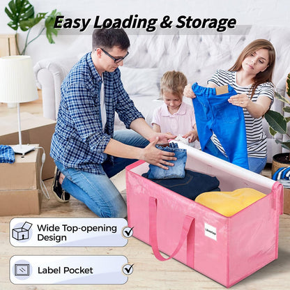 ukeetap Extra Large Clothes Storage Bins with Lids, Clear