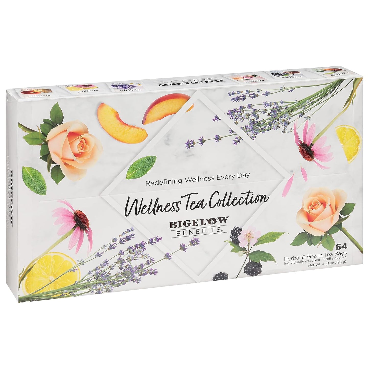 Bigelow Benefits Sleep Chamomile Lavender Herbal Tea, Caffeine Free, 18 Count (Pack of 6), 108 Total Tea Bags