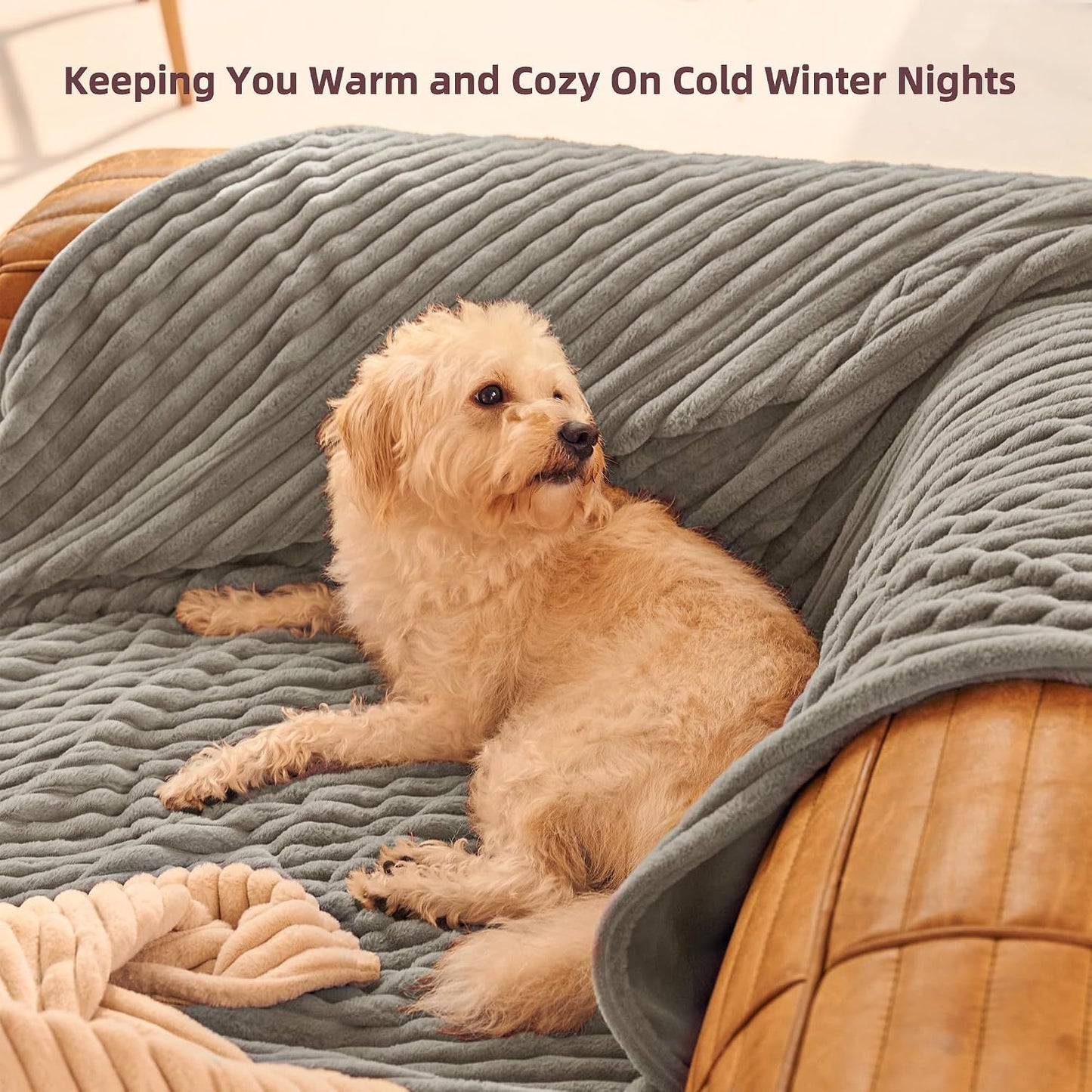 GOTCOZY Heated Throw Blanket, 50''X60'' - Soft Silky Plush Electric Blanket with 4 Heating Levels & 3 Hour Auto Off, ETL Certified, Machine Washable (Grey)