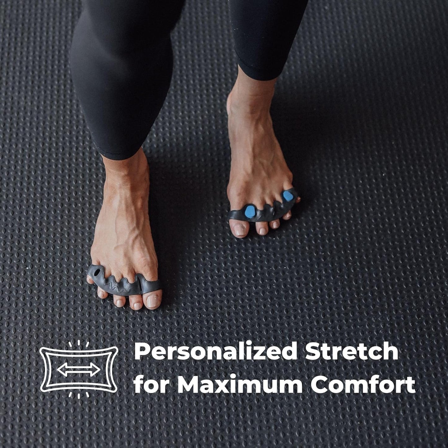 The Toe Spacer from Spacer Mobility, Recovery from the Ground Up, Correct Bunions, Plantar Fasciitis, & Correct Toes | Unisex Therapeutic Toe Spacer - Relieve Foot Pain and Tension | 4-Loop (4-Loop)