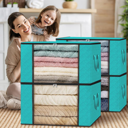 Fab totes Storage Bags for Clothes Blanket Storage Bins with Lids