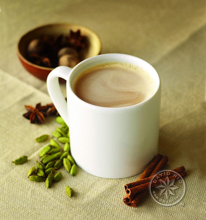 Orca Spice Reduced Calorie Chai Tea Latte Mix, 11.9 Oz, Black Tea, Organic Spices, Sugar Free, Dairy Free, Serve Hot or Cold, Just Add Water or Milk, 18 Servings