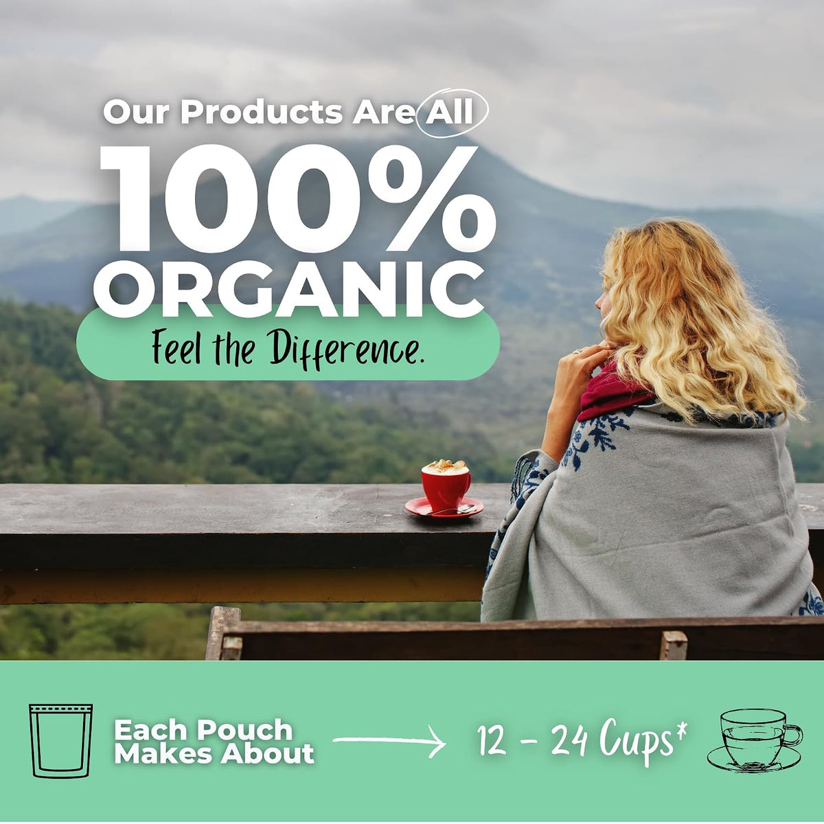 Healthy Immunity and Defense Loose Leaf Tea w/ Echinacea, Elderberry, Lemon Balm | Organic Herbal Tea | 2 oz (57 gram) | Decaf, Vegan, Healthy, ZERO Caffeine, Organic, Herbs, No Natural or Artificial Flavors, Resealable Bag | Tea-Munity by Get Green,