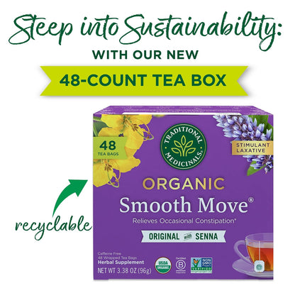 Traditional Medicinals Organic Smooth Move, 48 Tea Bags