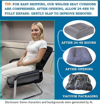 WSGJHB Car Booster Seat Cushion Posture Cushion for Long Sitting