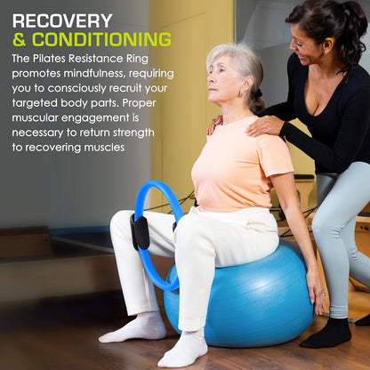 The ProsourceFit Resistance Ring enhances Pilates Workouts with Light Resistance to Help Tone and Strengthen Your Entire core and Body