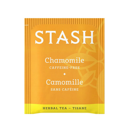 Stash Tea Chamomile Herbal Tea - Naturally Caffeine Free, Non-GMO Project Verified Premium Tea with No Artificial Ingredients, 20 Count (Pack of 6) - 120 Bags Total