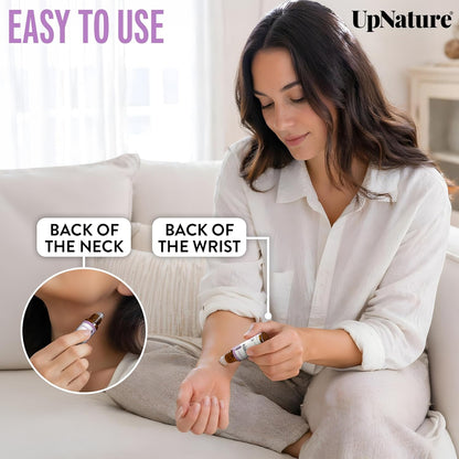 UpNature Lavender Essential Oil Pure Roll On - 100% Natural Lavender Oil for Skin