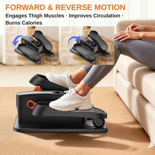 Under Desk Elliptical Exercise Machine, Portable Leg Exerciser