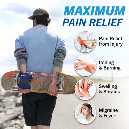 Cryo-Max Cold Pack, 8 Hour Reusable Cold Therapy Ice Pack for Elbows, Knees, Neck + More, Medium, 6" x 12" (1 Count)