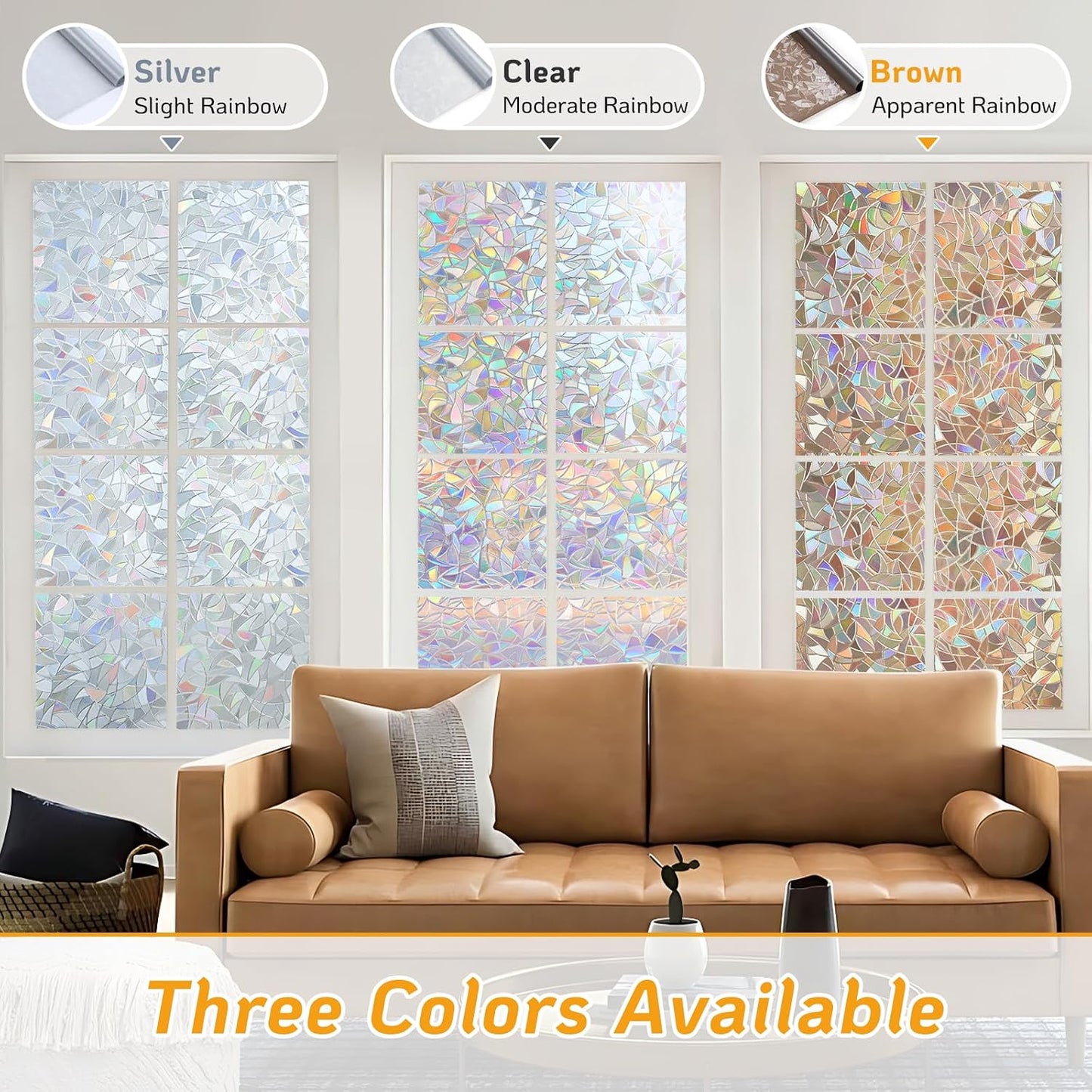 LUTE Blackout Window Film, Window Tint for Home Privacy, 17.5" x 78.7"