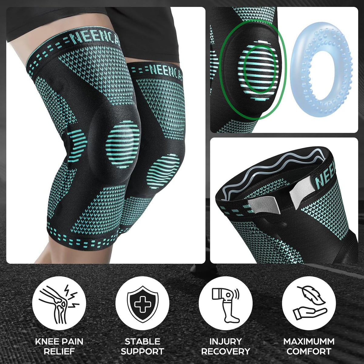 NEENCA Professional Knee Brace, Medical Knee Support for Women & Men Relief