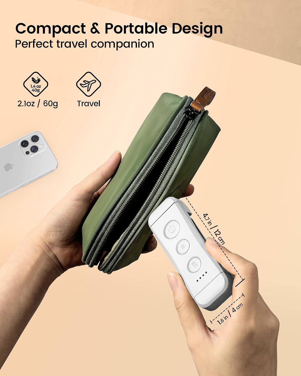 Glocusent USB Rechargeable Book Light, Portable Clip-on LED Reading Light