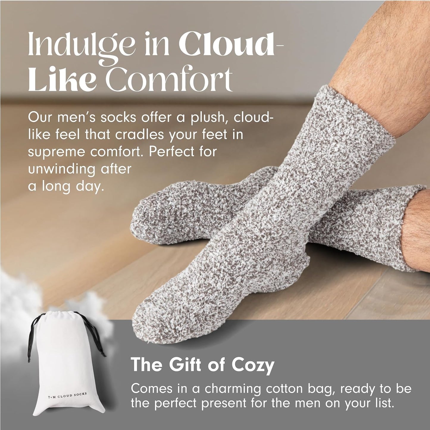 Unboxme Gifts Warm & Cozy Ultra-Luxe Cloud Sock, Gift for Women & Men