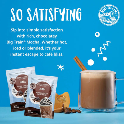 Big Train Spiced Chai Tea Latte Beverage Mix, 2.9 oz Packets (Pack of 12)