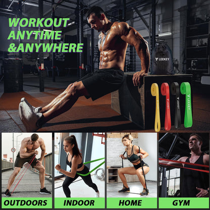 Resistance Bands for Pull Up Assist, Stretch Bands & Exercise Workout Set