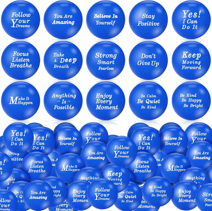 Poen 120 Pcs Motivational Foam Balls with Inspirational Quotes
