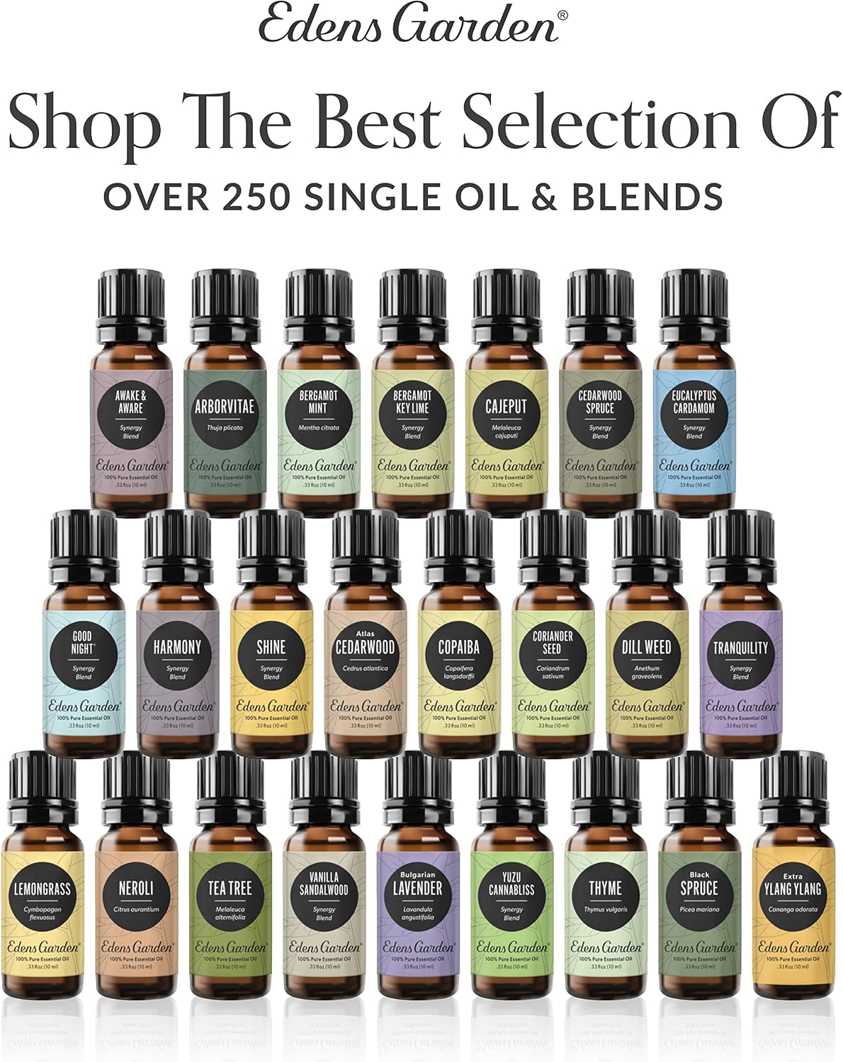 Edens Garden Lavender- Bulgarian Essential Oil- 100% Pure Premium Grade, Undiluted, Natural, Therapeutic, Aromatherapy, The Best for Diffuser, Skin, Humidifiers, Kid Safe 10 ml (.33 fl oz)