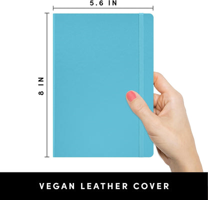 PAPERAGE Lined Journal Notebook, Hardcover Journal for Women & Men, 160 Pages, (5.6 in x 8 in), College Ruled Journaling Notebook for Work, School Supplies & Note Taking, (Black)