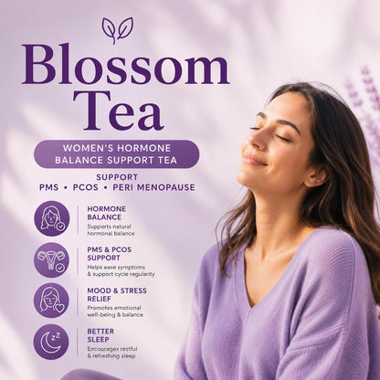 Hormone Balance Tea for Women, Organic Red Raspberry Leaf, Caffeine Free