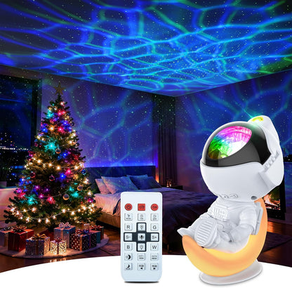 Rossetta Astronaut Galaxy Star Projector Night Light Projector for Kids | 29 Lighting Effects, Night Light Mode, Magnetic Head, Remote Control, Auto-Off Timer, Gifts for Kids, Adults, Party, Birthday