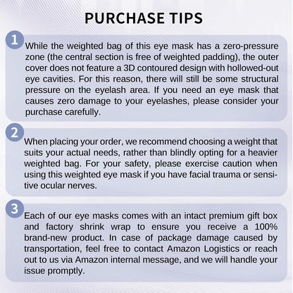 Lyocell Weighted Sleep Eye Mask for Women Men, 5.3oz & 7oz, Cooling, Removable Washable Weighted Bag, Light Blocking Eye Cover, Soft Eye Shade for Travel Essentials, Office Naps, Gift,Purple