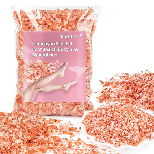 MAQIHAN Pink Himalayan Bath Salt - 10 Oz Himalayan Pink Salt for Bath Soak