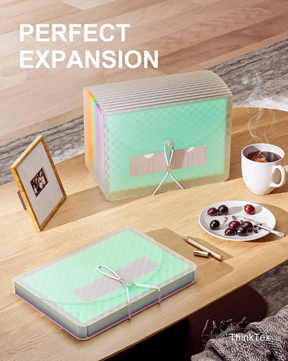 ThinkTex Accordion File Organizer, 12 - Pocket Expanding File Folders