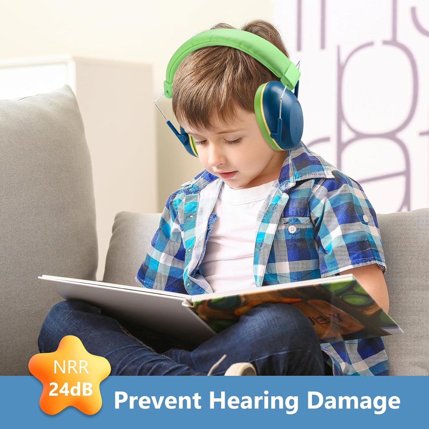 ProCase Kids Noise Cancelling Headphones, Kids Ear Protection Monster Jam Truck, Fireworks Hearing Protection Noise Reduction, Noise Canceling Earmuffs for Sensory Autism Toddler Children -Red