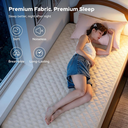 BEDLORE Waterproof Mattress Protector, Noiseless King Size Mattress Pad with Deep Pocket Fitted Up to 6-18 inches, Soft Breathable Dirt-Proof Bed Mattress Cover Washable for Bedroom, Hotel (Gray)