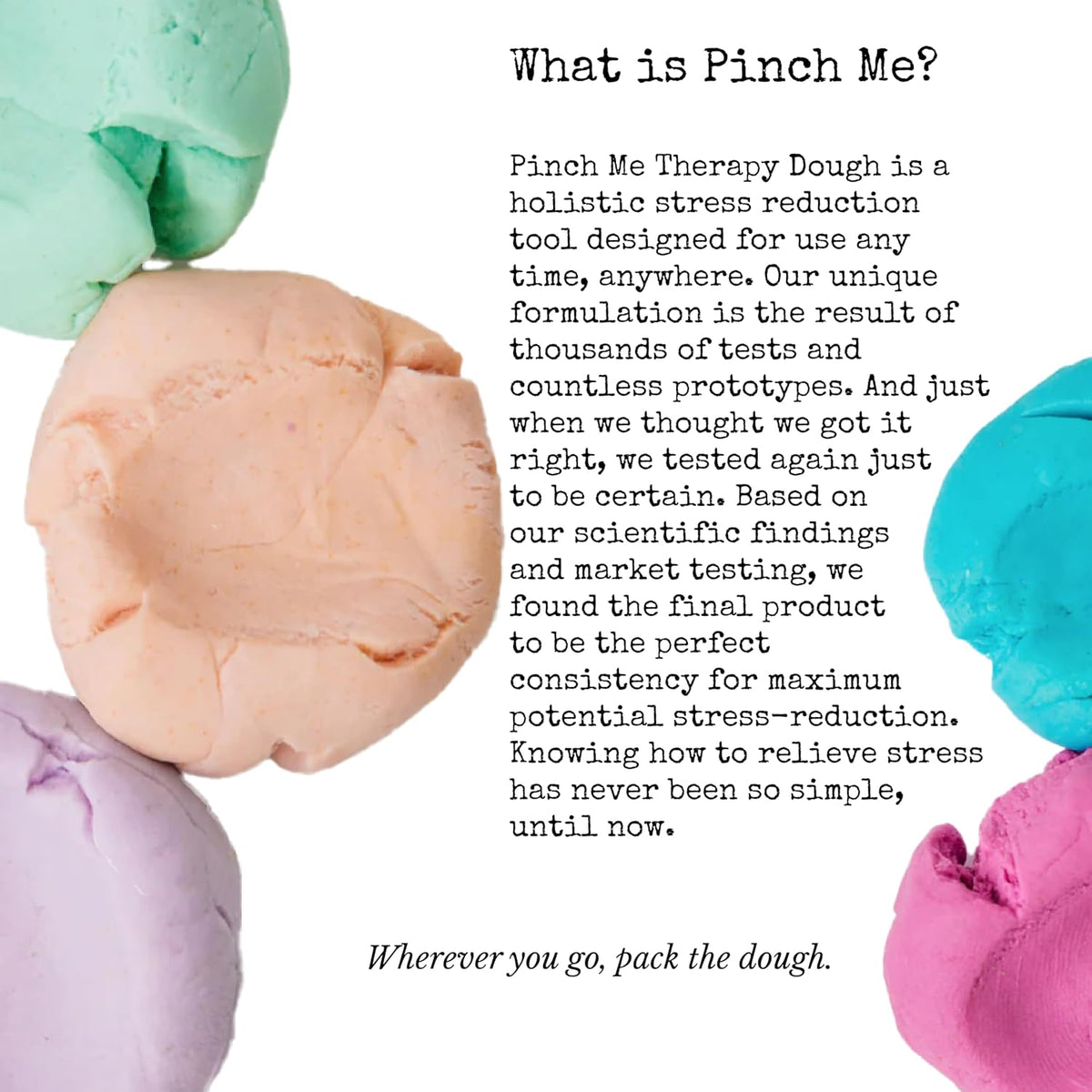 Pinch Me Therapy Dough - Holistic Aromatherapy Stress Relieving Putty - 10 Ounce Spa Scent