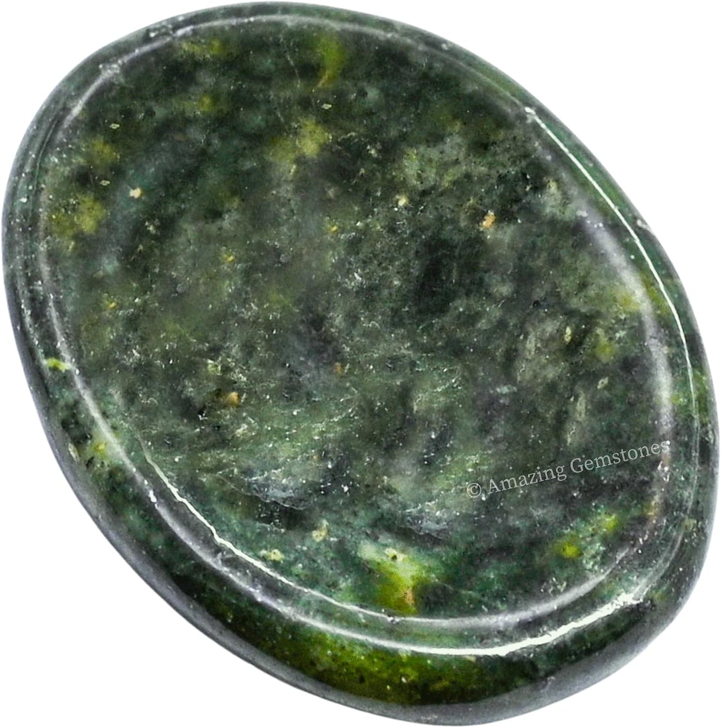 Amazing Gemstone Labradorite Thumb Worry Stone, Anxiety Stone, Healing Crystals - Piedra Crystal Fidget for Gift, Meditation, Calming, Relaxation, Stress Relief - Colors C