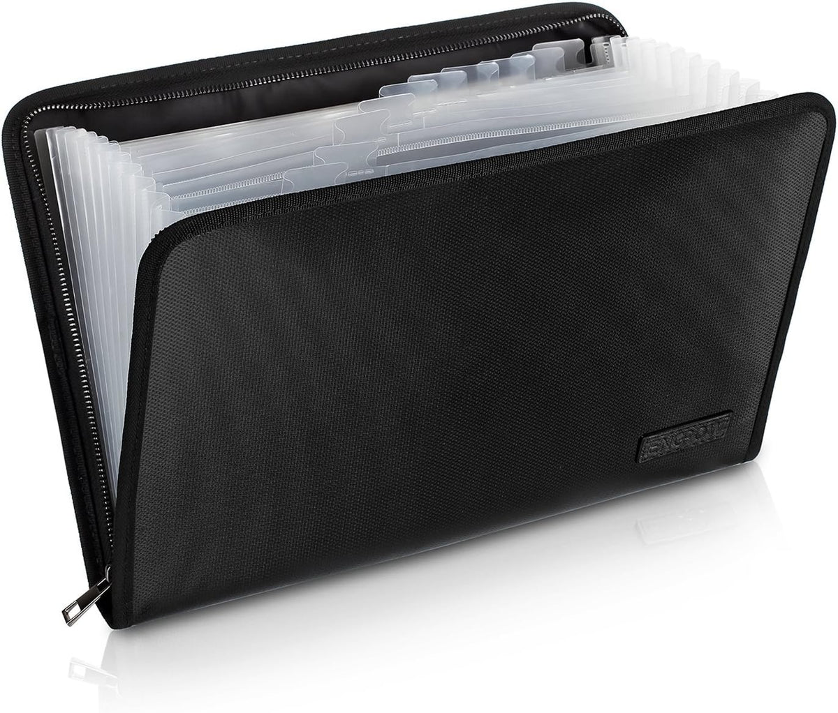 ENGPOW Expanding File Folder,Fireproof 13 Pockets Document Organizer Bag