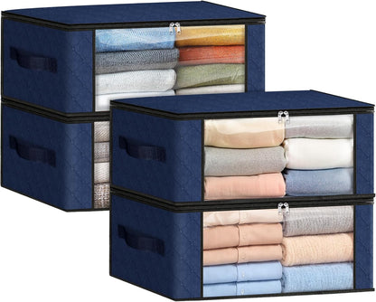 Fab totes Storage Bags for Clothes Blanket Storage Bins with Lids