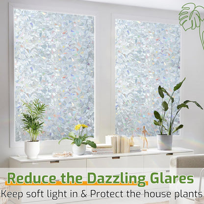 LUTE Blackout Window Film, Window Tint for Home Privacy, 17.5" x 78.7"