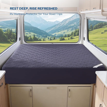 BEDLORE Waterproof Mattress Protector, King Size Mattress Pad with Deep Pocket 6"-18" Depth, Soft Noiseless Dirt-Proof Bed Mattress Cover Washable for Home, Bedroom, Hotel (Gray)