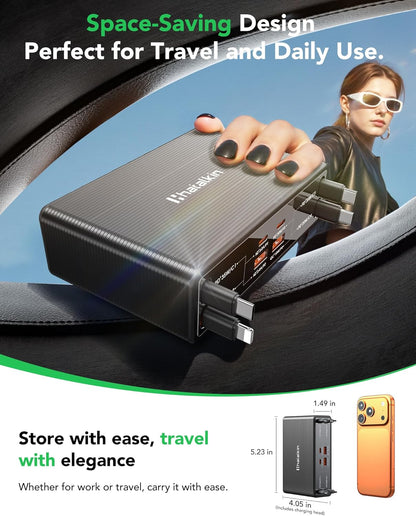 8-in-1 Retractable Charger for iPhone Duo/18 Pro Samsung Multiple Devices