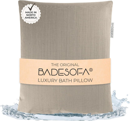 BADESOFA® Luxury Bath Pillow M in Ivory, Quick-Drying Bath Back Pillow