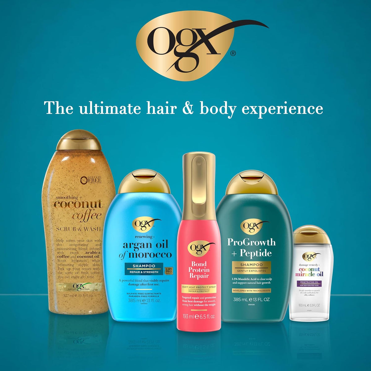 OGX Smoothing + Coconut Coffee Exfoliating Body Scrub with Arabica Coffee & Coconut Oil, Moisturizing Body Wash for Dry Skin, Paraben-Free with Sulfate-Free Surfactants, 19.5 Fl Oz, 2 Pack