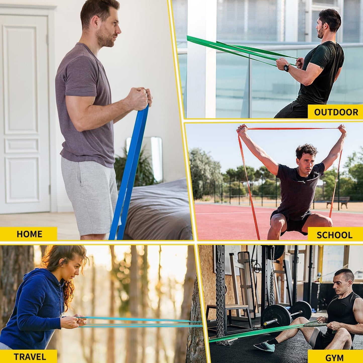 Pull Up Bands, Resistance Bands, Pull Up Assistance Band Exercise Bands for Men & Women Working Out, Body Stretching, Physical Therapy, Muscle Training