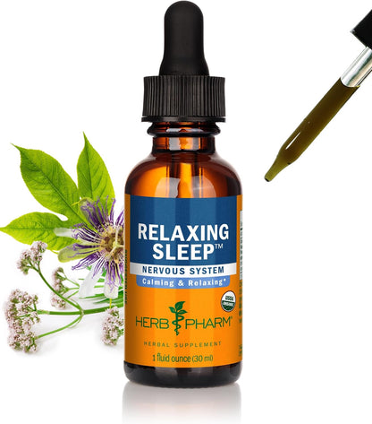 Relaxing Sleep Valerian Root for Sleep Blend with Chamomile & Passion Flower | USDA Organic Sleep Aid for Adults with Valerian Root Extract and Passion Flower herb Sleep Tincture | 42 Servings, 1 Oz