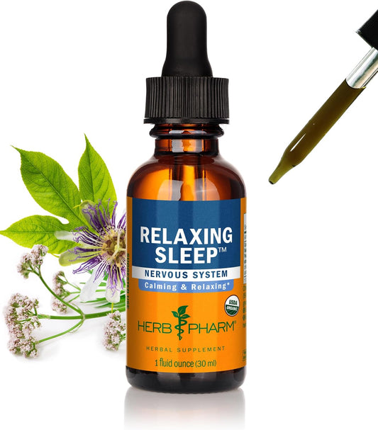 Relaxing Sleep Valerian Root for Sleep Blend with Chamomile & Passion Flower | USDA Organic Sleep Aid for Adults with Valerian Root Extract and Passion Flower herb Sleep Tincture | 42 Servings, 1 Oz