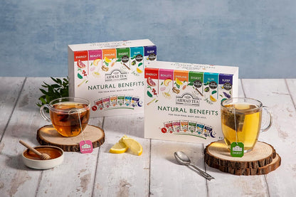 Ahmad Tea Variety Gift Box, 60 Foil Enveloped Teabags, Twelve Teas, 1 Count
