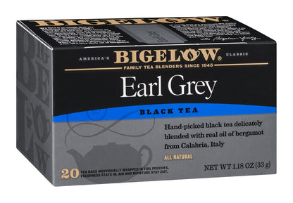 Bigelow Tea Black Tea 6 Flavor Variety Pack, Caffeinated Tea with Mint, Lemon, Constant Comment, English Teatime, Earl Grey, and Vanilla Chai, 20 Count Box (Pack of 6), 120 Total Tea Bags