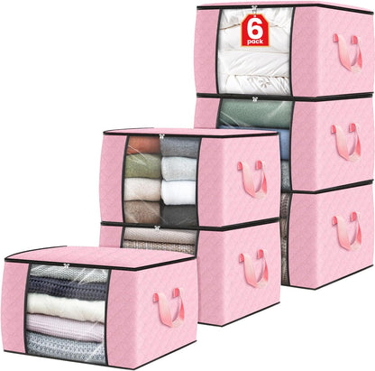 Fab totes Storage Bags for Clothes Blanket Storage Bins with Lids