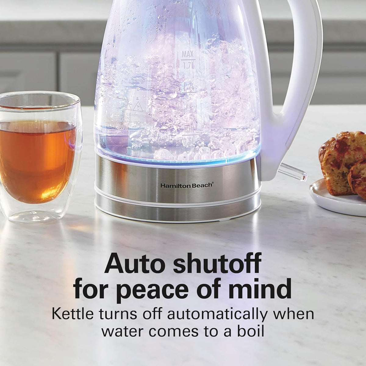 Hamilton Beach 1.8 Liter Electric Tea Kettle, Water Boiler & Heater